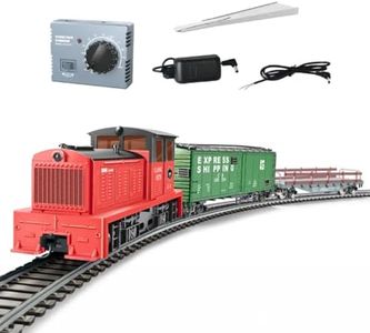 MechPuConToy HO Scale Locomotive Kit, 1/87 HO Scale DDT Internal Combustion Engine Steam Train Railway Model, Christmas Tree Train with Remote Control Around The Tree