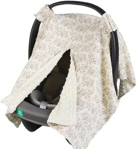 2-in-1 Baby Car Seat Cover, Baby Car Seat Canopy, Mom Nursing Cover，Easy to Install Shield，Multi-Purpose | Winter Warm & Summer Shade Use