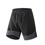 HRUI Men's Athletic Shorts Quick Dr