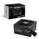 ASUS TUF Gaming 550W Bronze PSU, Power Supply(Axial-tech Fan Design, Dual Ball Fan Bearings, 0dB Technology, 80 Plus Bronze Certification, 80cm 8-pin CPU Connector, 6-Year Warranty) (90YE00D2-B0NA00)