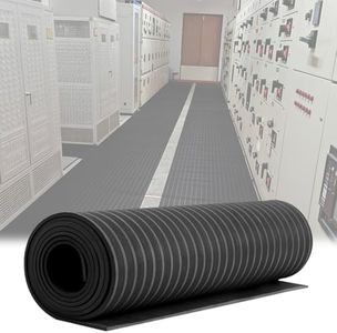 Viuseo 30 FT Electrical Safety Mat 6000V Insulated, High Voltage Insulating Rubber Floor Mats for Home Commercial Work Spaces, Large Non-Slip Switchboard Matting