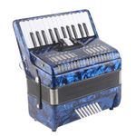 Kids Accordion Toy, 26 Key 48 Bass Accordion Instrument, Educational Musical Instrument Toys, Piano Keyboard Instrument for Stage Performance, Mini Musical Instruments for Beginners Kids