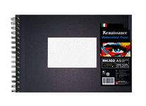 Renaissance Fabriano Drawing Pad A5 300 Gsm (25 Sheets) Model Rh 102 Renaissance & Fabriano Cold Pressed Paper White Fabriano A Quality Paper From Italy, Artist Quality