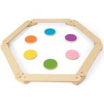 Organic Toys Montessori Wooden Balance Beam, Stepping Stones for Kids, Colourful Toddler Gymnastics Adventure Obstacle Course, Various Combination Methods Toddler Toys for Age 6 & Above