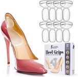 Ballotte Silicone Heel Protector, Heel Grips/Heel Pads for Shoes, Shoe Inserts for Women Heels/Shoe Inserts for Shoes That are Too Big High Heel Cushion Inserts Women (Natural (8 Pack))