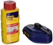 Irwin 100ft Speedline Chalk Line Reel with Red Chalk