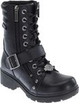 HARLEY-DAVIDSON FOOTWEAR womens Motorcycle Riding Boot, Black , Black, 9.5 US