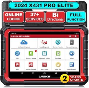 LAUNCH X431 PRO Elite [2024 New Model] Fully Functional Bidirectional Scanner with CANFD&DOIP,ECU Coding,37+ Resets,FCA AutoAuth,Full System Scanner for All Cars,2-Year Free Update