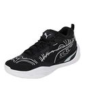 Puma Unisex-Adult Playmaker Pro Lava Black-Quarry Basketball Shoe - 7 UK (37757401)