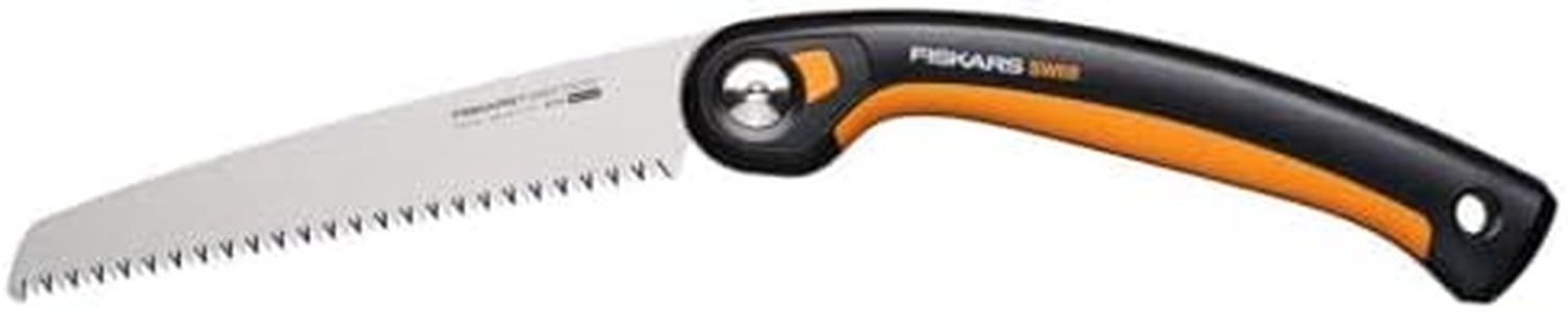 Fiskars SW69 Plus Folding Saw, Black/Orange, 21 cm Length