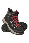 Mountain Warehouse Adventurer Womens Printed Waterproof Boots - Synthetic Upper, Mesh Lined with Heel & Toe Bumpers - Best for Spring Summer, Hiking & Outdoors Black (Printed) Adult Shoe Size 6
