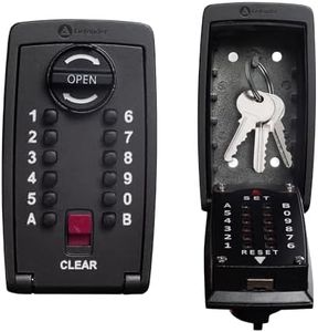 Defender Pro-TEC Key Safe Police Preferred Specification - Wall Mounted Outdoor Key Lock Box - Push Button Combination Key Cabinet Waterproof Cover