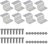 Solar Panel Mounting Z Bracket Mount Supporting for RV, Roof, Boat, Set of 4 Units (2 Sets of Z Brackets)