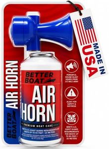 Air Horn 3.5 oz 120 dB, Loud Emergency Signal Horn for Boating Safety