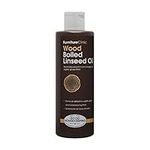 Furniture Clinic Boiled Linseed Oil for Wood Furniture & More Restore a Finish for Furniture, Table Tops, Stone & Metal Wood Care for Interior Oak, Pine, Teak & More Glossy 8.5oz Refined Oil