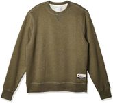 Champion Men's Authentic Originals Sueded Fleece Sweatshirt, Green Luck Heather, Medium