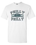 Beach Open Philly Philly Football DT Adult T-Shirt Tee, White, Medium