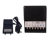 Wolsey WFAV 622 LTE 6 Way Variable Gain Masthead Amplifier with Power Supply Kit - Black