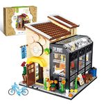 Pet Book Store Building Set, Home Décor Model Building with LED Lighting Kit, Creative Activity, Set for Teen and Adults, Compatible with Lego (640 Pieces)