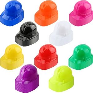 120 Pack Kids Construction Party Hats Bulk Child Plastic Construction Worker Hard Hats for Boys Girls Halloween Party Favors (Color Style 1 (10 Colors))