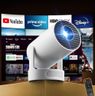 Philoent Portable Projector with [2026 Upgraded] HiFi Speaker [Built-in Apps & 1080P] Lower Noise mini Projector Wi-Fi Support auto Keystone 270° Rotatable Big Screen Lightweight iOS/Android