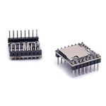 INVENTO 1Pcs Mini MP3 Player Module MP3 Voice Audio Decoder Board for Supporting TF Card U-Disk IO Serial Port AD