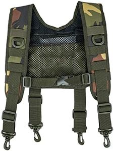 MELOTOUGH Heavy Duty Tactical Suspenders for Men Outdoor H-Harness Duty Belt Suspenders Hunting Safety Belts & Harnesses Battle Belt Suspenders