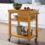 Home Aesthetics Rolling Kitchen Isl