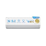 Midea 1Ton 3 Star, New Star Rated, Wifi Inverter Split AC with 6-in-1 Convertible Cooling, Turbo Mode, Heavy Duty Cooling at 52℃, Auto Clean&HD+PM 2.5 Filter(Copper, AC 1Ton MAI12SD3R36W0, White)