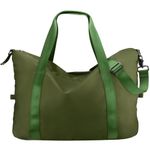 WALNEW Gym Duffel Bag for Women Men, Travel Carry on Weekender Overnight Tote Bags, Lightweight Waterproof Personal Item Bag for Sports, Dance, Workout with Wet Pocket, Green