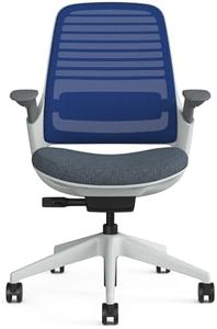 Steelcase Series 1 Ergonomic Office Chair – Royal Blue | Adjustable Lumbar Support, 4D Arms, LiveBack System | Weight-Activated Recline | 12-Year Warranty