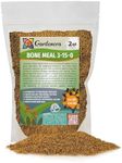 Premium 4-12-0 Organic Bone Meal Fertilizer by Gardenera - 2 Quart - All-Natural Plant Food Source of Nitrogen and Phosphorus for Bulbs, Gardens, Potted Plants, Trees, and Shrubs