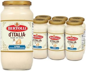 Bertolli d'Italia Alfredo Sauce, Pasta Sauce Made in Italy with Fresh Cream and Aged Italian Cheeses, 16.9 OZ (Pack of 6)
