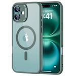 ESR for iPhone 16 Plus Case, Compatible with MagSafe, Shockof Military-Grade tection, TPU, Magnetic Phone Case for iPhone 16 Plus, Classic Hybrid Case (HaloLock), Clear Green