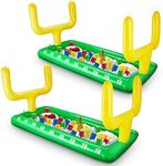 2 Pack Inflatable Football Field Cooler Football Party Drink Cooler Football Party Decor Inflatable Ice Serving Bar for Sports Party Supplies Drink Beer Food, 28 x 53 in