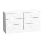 Prepac Astrid 6-Drawer Dresser, White