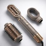 ELLE 3-in-1 Dryer, Straightener & Volumizer I Hot Air Brush for Women | Anti-Frizz Ionic Technology | 2X Shine, 70% Less Frizz | Salon Style Blow Dry Finish at Home