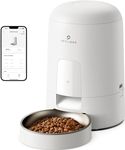 PETLIBRO Automatic Cat Feeder, Timed Cat Feeder with 180-Day Battery Life, Automatic Pet Feeder for Cat & Dog, Cat Food Dispenser Program 1-6 Meals Control,2L White WiFi