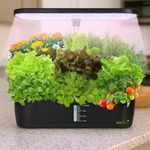 ecofynd Hydra 2 Years Warranty Indoor Garden Hydroponics System, 12 Pods Growing Herbs, Leafy Greens & Small Vegetables, 20 Watt LED Artificial Sunlight, 1.5 M Wire (4L Water Limit)