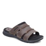 Rockport Men's Darwyn Slide Sandal, Brown Ii Leather, 9 M US