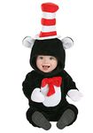 elope Dr. Seuss Cat in The Hat Costume Infant Onesie 18/24 Months Black