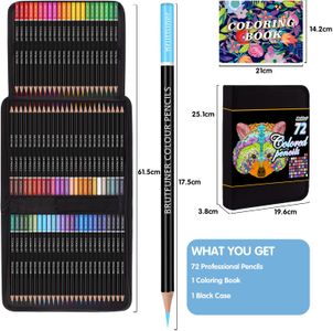 Melifluo 72-Color Pencil Set – Artist Quality Coloring Pencils