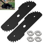 DECKMAN EB-007 Edge Hog Heavy-Duty Edger Replacement Blade Compatible with Black Decker Heavy Edge Hog for 2-in-1 Landscape Trencher LE750, LE710, LE760, LE760FF - with of Wear Indicators (2-Set)