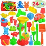 JOYIN 24 Pcs Beach Sand Pit Toys In