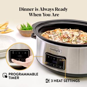 Crock-Pot 6.5L Digital Slow Cooker – Programmable Large Capacity
