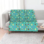 Animal Crossing Flannel Blanket Lightweight Fluffy Cozy Bed Blanket Soft Fleece Plush Warm Throw Blanket fit Decorative Couch Sofa Suitable for All Season 50x40 inches