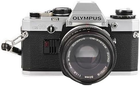 Olympus OM-10 OM10 35mm SLR Film Camera with Manual Focus Om Mount System Lens (Renewed)