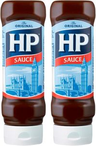 HP Sauce Top Down Brown, 450 g (Pack of 2)