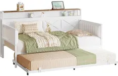IRONCK Daybed with Trundle, Sturdy 