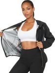 LAZAWG Sauna Suit for Women Weight Loss Sweat Suit for Gym Workout Exercise Hot Burn Fat Training Sweatshirt Top